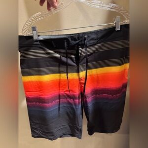 Men’s Hurley board shirt size 33 sunset colorway